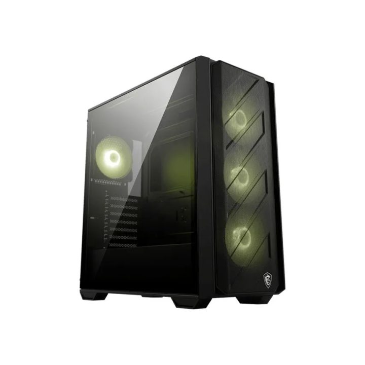 MSI MAG FORGE 330R AIRFLOW Mid-Tower PC Case Black, Transparent