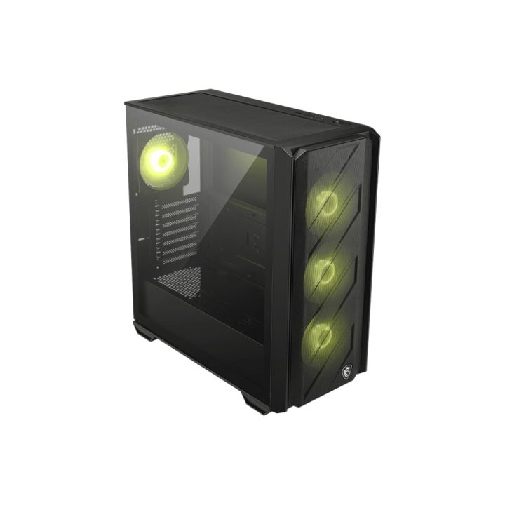 MSI MAG FORGE 330R AIRFLOW Mid-Tower PC Case Black, Transparent