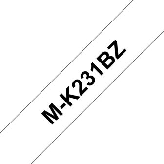 Brother M-K231SBZ Label Printer Tape Black on White