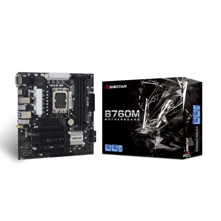 Biostar B760MXC pro motherboard matx-4XDDR5-8x SATA3 lga 1700