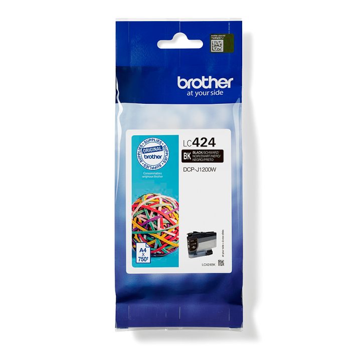 Brother LC424BK cartucho de tinta 1 unidade(s) Original Preto