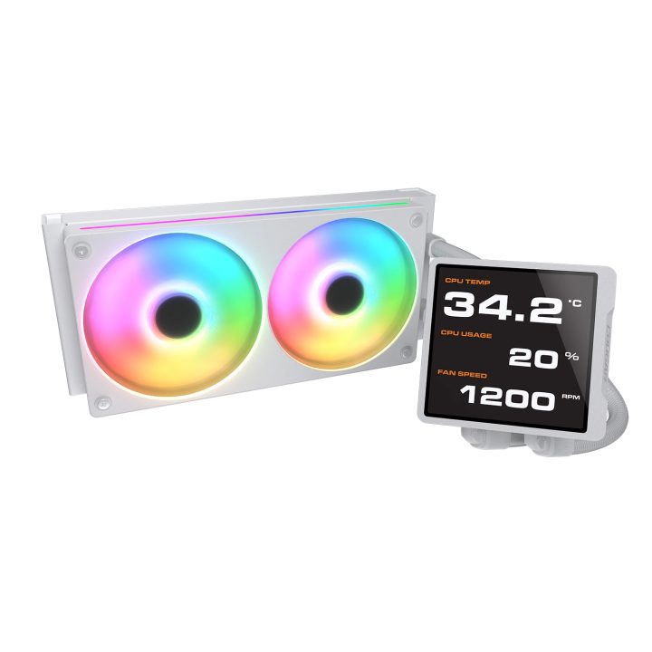 COUGAR CGR-PSDVPRGB-W-240 All-in-One Liquid CPU Cooler 12 cm White