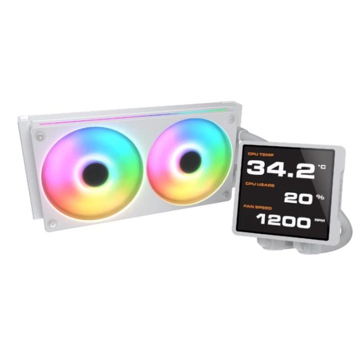 COUGAR CGR-PSDVPRGB-W-240 All-in-One Liquid CPU Cooler 12 cm White