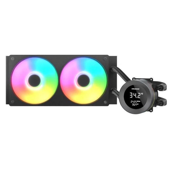 COUGAR CGR-PSDVARGB-B-240 All-in-One Liquid CPU Cooler 12 cm Black