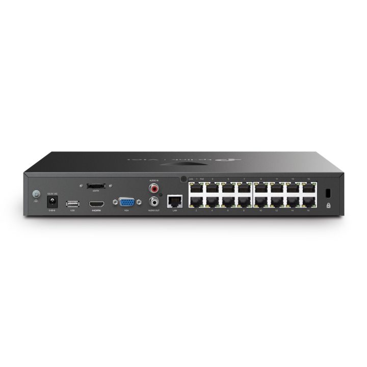 TP-Link VIGI NVR2016H-16P Network Video Recorder (NVR) Black