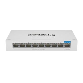 Keenetic PoE+ Switch 9 (KN-4710) Switch Gigabit de 9 portas com 8…