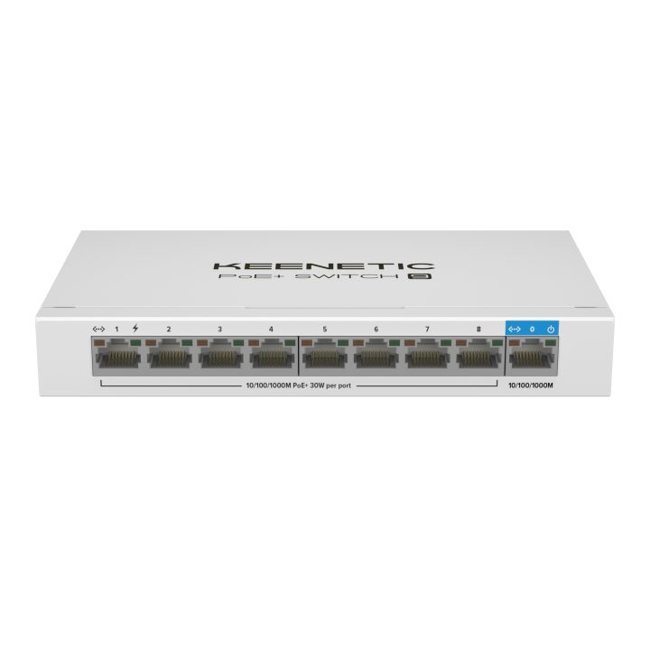 Keenetic PoE+ Switch 9 (KN-4710) Switch Gigabit de 9 puertos con 8…