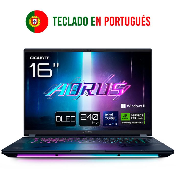 Portátil Gigabyte AORUS MASTER 16 Intel Core Ultra 9 275HX 32 GB 1 TB…