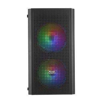 Mars Gaming MC300 Negro, Caja PC Micro ATX, Cristal Templado, Frontal…