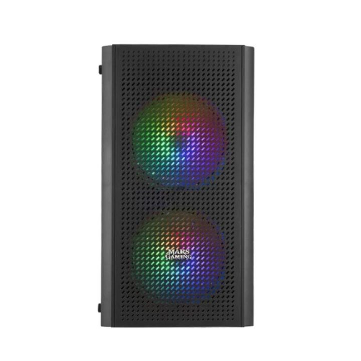 Mars Gaming MC300 Negro, Caja PC Micro ATX, Cristal Templado, Frontal…