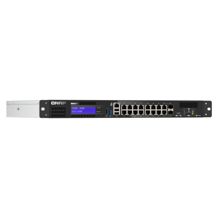 QNAP QGD-1600 Managed Gigabit Ethernet (10/100/1000) 1U Black, Gray