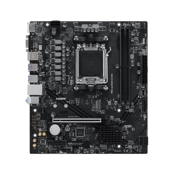 MSI PRO A620AM-B EVO motherboard AMD A620A Socket AM5 micro ATX