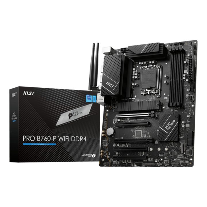 MSI PRO B760-P WIFI DDR4 Intel B760 LGA 1700 ATX Motherboard
