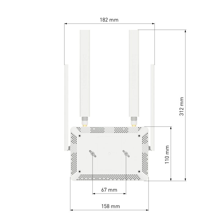 Keenetic Runner 4G (KN-2211) 4G Wi-Fi Mesh N300 Modem Router with…