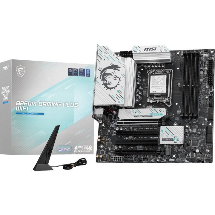 MSI B860M GAMING PLUS WIFI Intel B860 LGA 1851 (Socket V1) micro ATX…