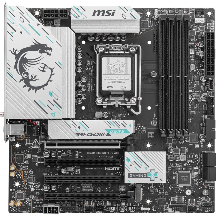 MSI B860M GAMING PLUS WIFI Intel B860 LGA 1851 (Socket V1) micro ATX…