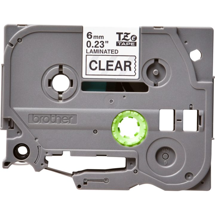 Brother TZE-111 Label Printer Tape Black on Transparent
