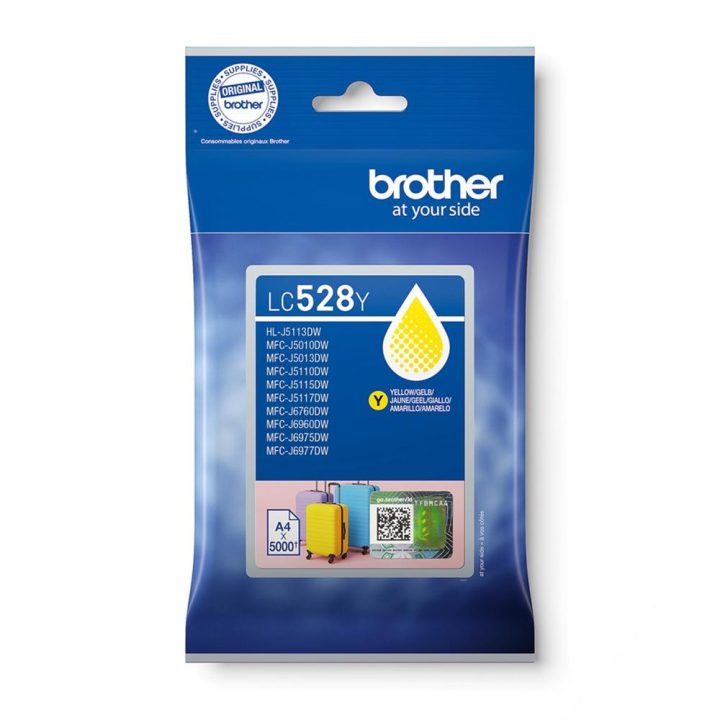 Brother LC528XLY Yellow Ink Cartridge cartucho de tinta 1 peça(s)…