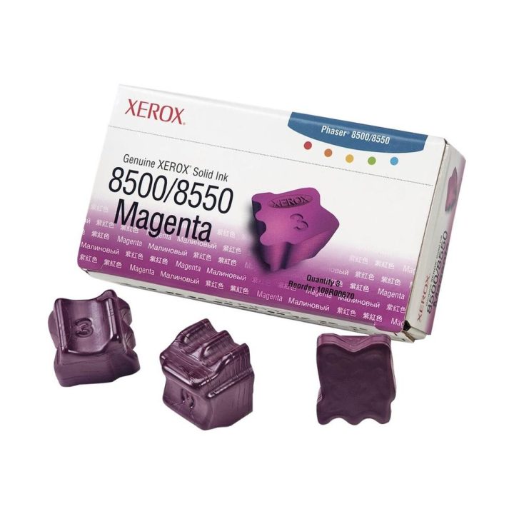 Tinta solida Xerox tektronix phaser 8500-8550 magenta 3 unidades…