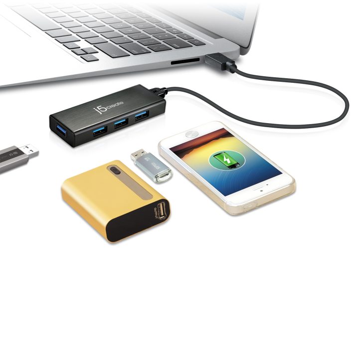 j5create JUH340-N 4-Port USB 3.0 Mini HUB - EU/RU