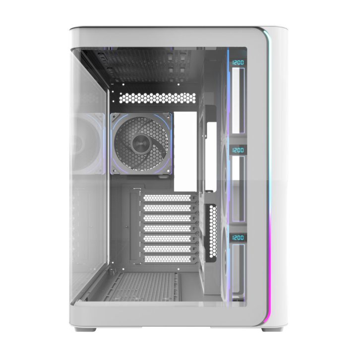 FSP M580-WP Plus Carcasa Midi Tower mITX, mATX Blanco ARGB