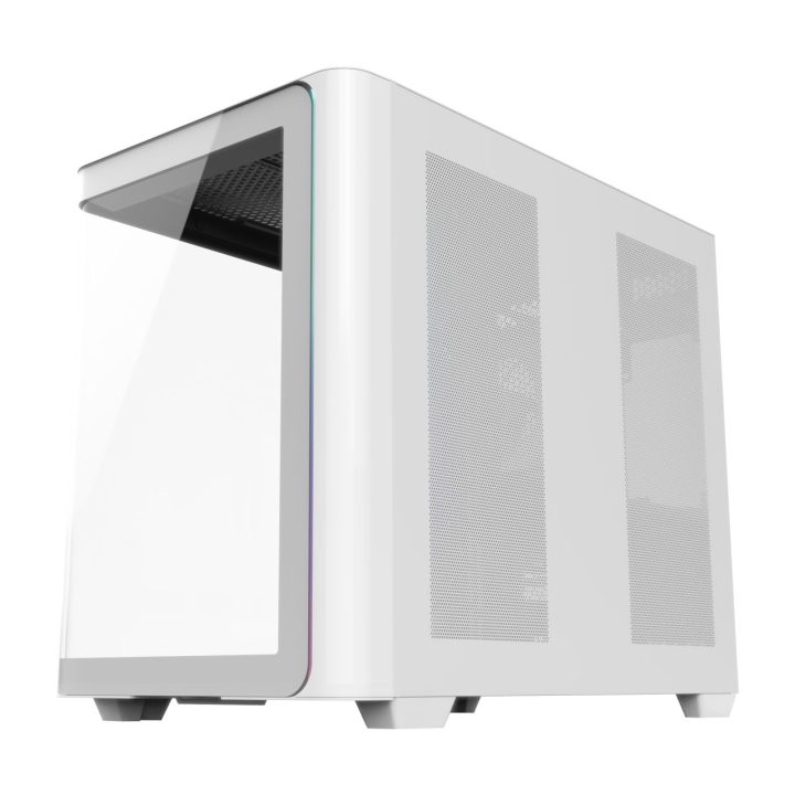 FSP M580-WP Plus Caixa Midi Tower mITX, mATX Branca ARGB