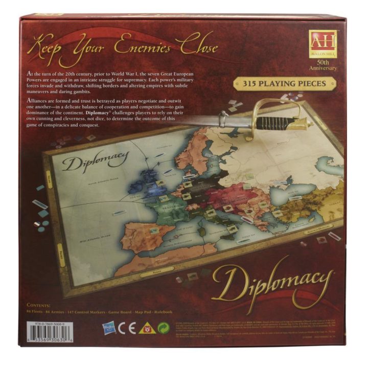 Hasbro Gaming Avalon Hill Diplomacy