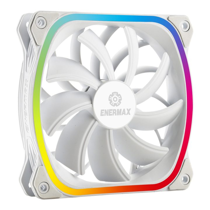 Enermax SQUA RGB 120 mm White Case Gaming Fan (UCSQARGB12P-W-SG)