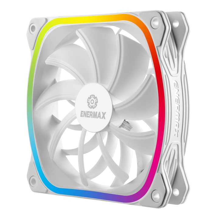 Ventoinha de caixa gaming Enermax Squa RGB 120 mm branca…