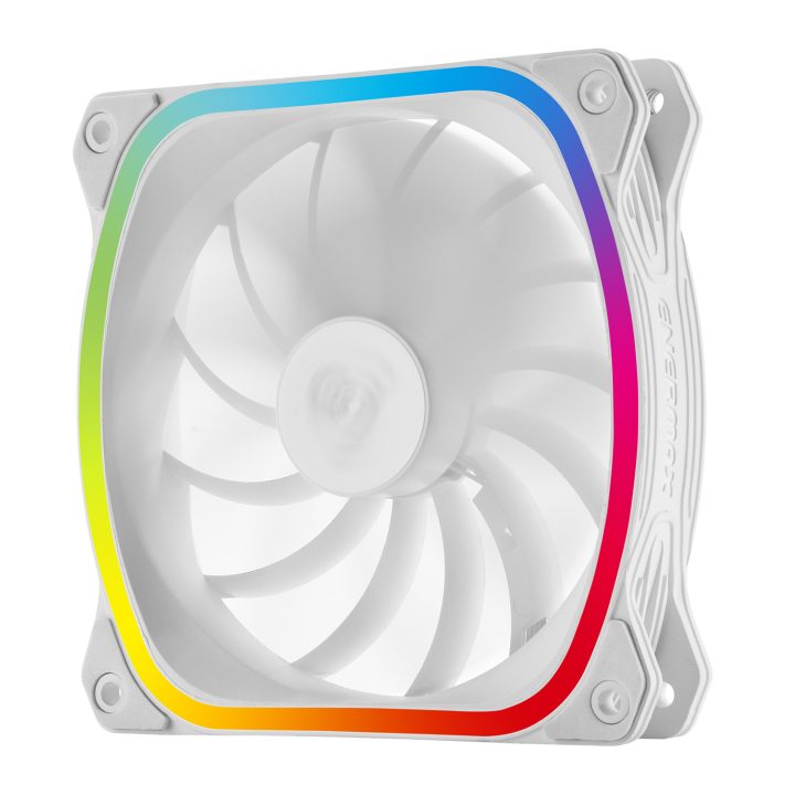 Ventilador caja gaming Enermax squa RGB 120 mm blanco…