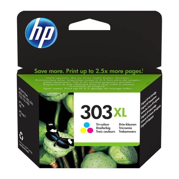 HP Original 303XL High Capacity Tri-Color Ink Cartridge