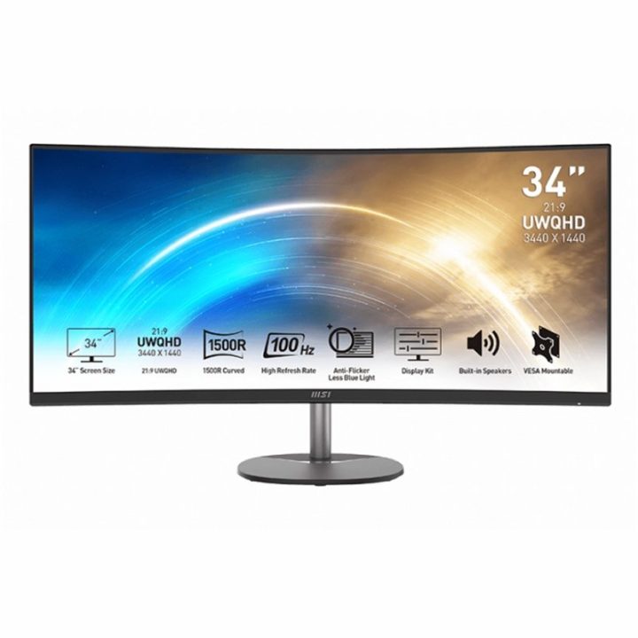 Monitor curvo MSI Pro MP341CQ 34" UWQHD VA