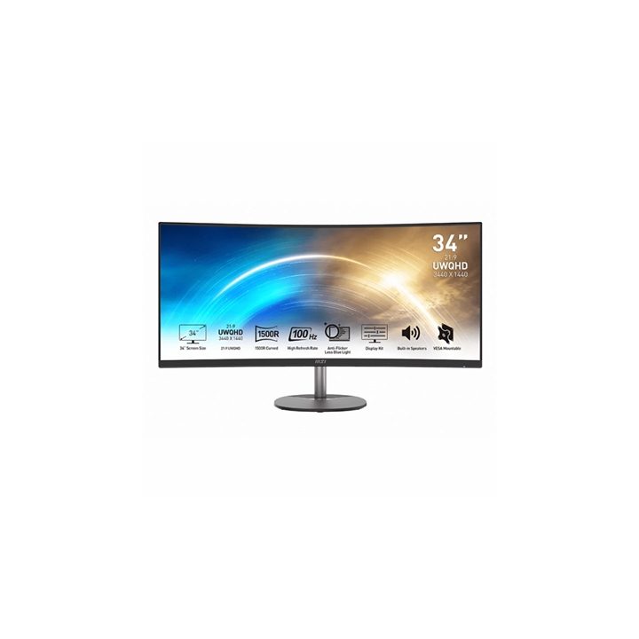 MSI Pro MP341CQ 34" UWQHD Curved VA