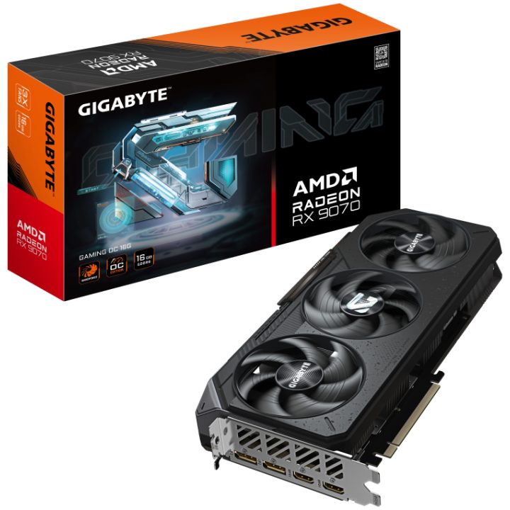 GIGABYTE Radeon RX 9070 GAMING OC 16G Placa Gráfica