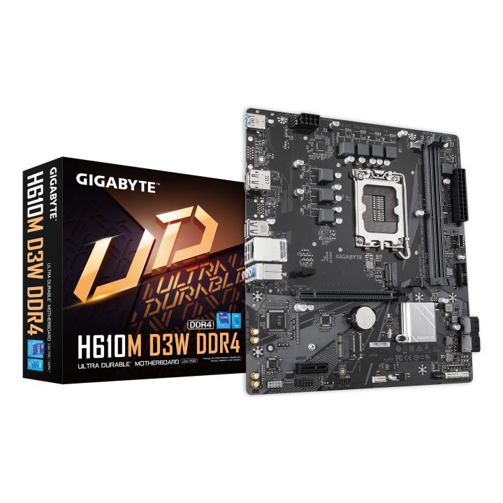 GIGABYTE H610M D3W DDR4 Motherboard - Compatible with 14th Gen Intel…