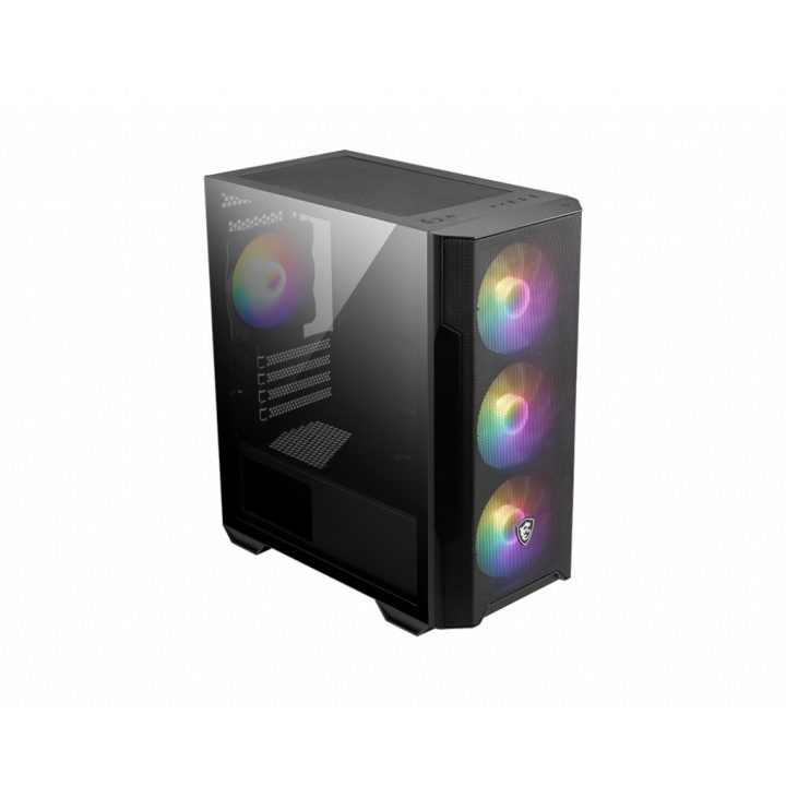 MSI MAG Forge M100R Micro Tower Black, Transparent