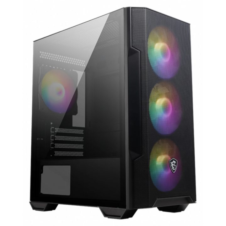 MSI MAG Forge M100R Micro Tower Black, Transparent