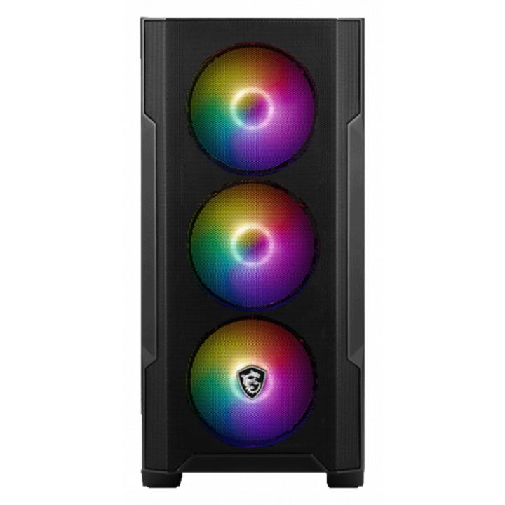 MSI MAG Forge M100R Micro Tower Black, Transparent