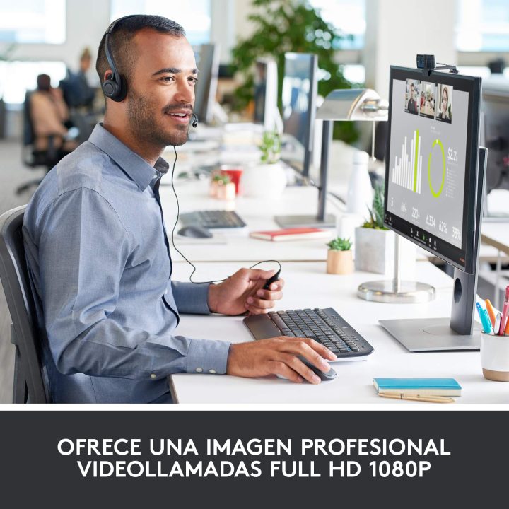Logitech C920 Pro HD cámara web 3 MP 1920 x 1080 Pixeles USB Negro