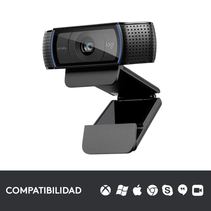 Logitech C920 Pro HD cámara web 3 MP 1920 x 1080 Pixeles USB Negro