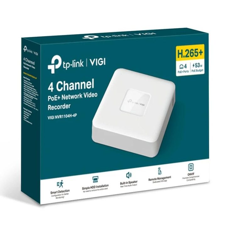 TP-Link VIGI NVR1104H-4P White