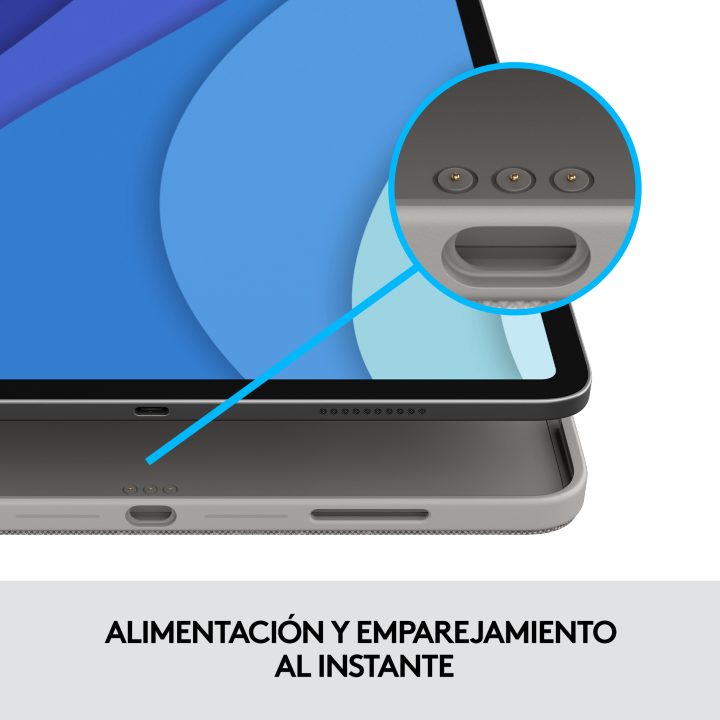 Logitech Combo Touch QWERTY Spanish Smart Connector Gray