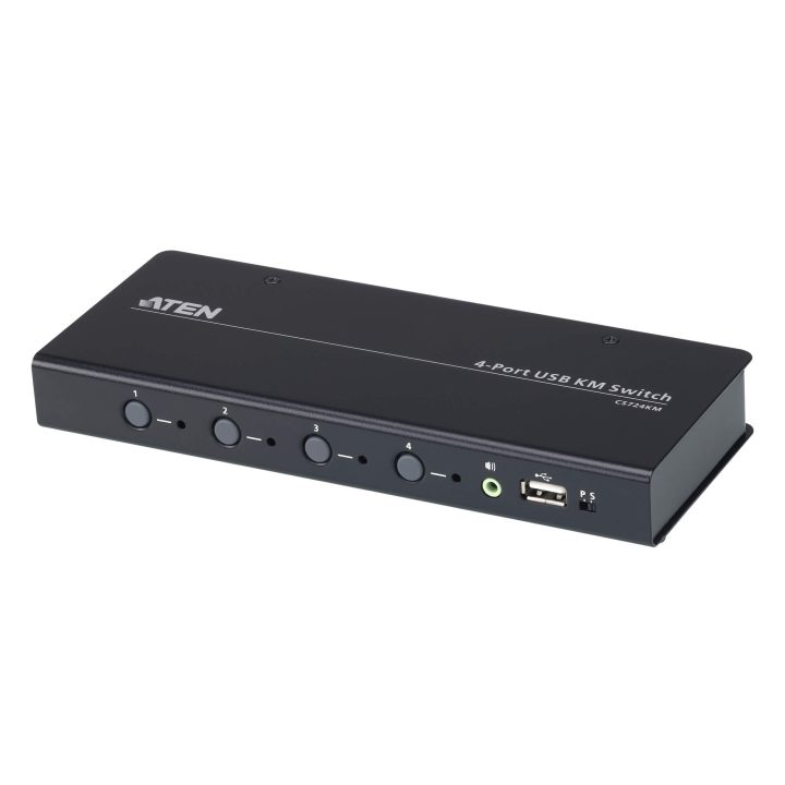 ATEN Switch KM USB de 4 portas com Boundless Switching (cabos…