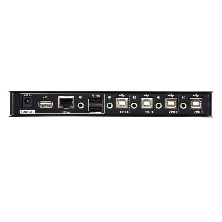 ATEN Switch KM USB de 4 portas com Boundless Switching (cabos…