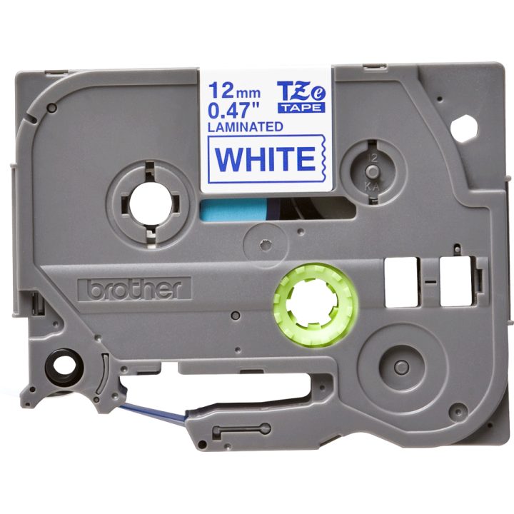 Brother TZE-233 fita para impressora de etiquetas Azul sobre branco