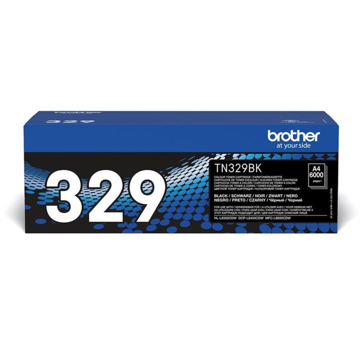 Brother TN-329BK cartucho de toner 1 unidade(s) Original Preto