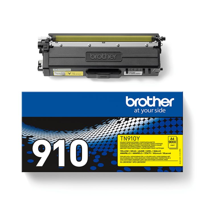 Brother TN-910Y cartucho de tóner 1 pieza(s) Original Amarillo