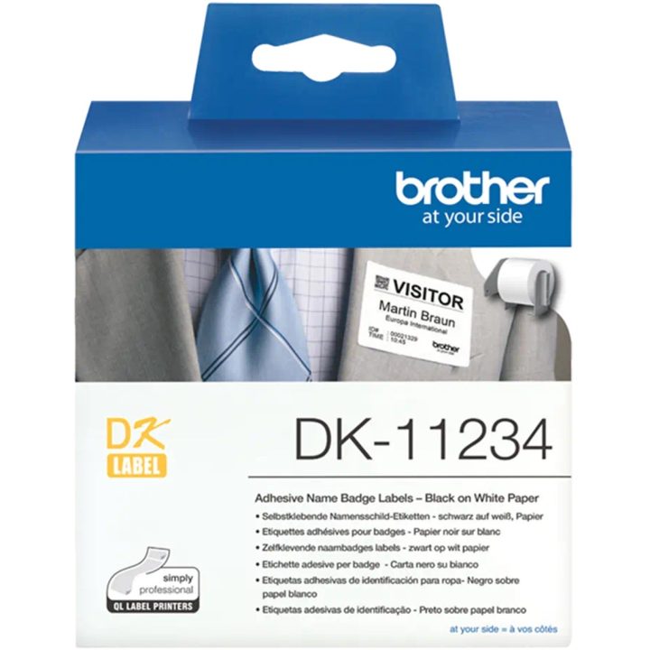 Brother DK-11234 etiqueta de impresora Blanco Etiqueta para impresora…