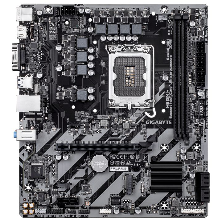 GIGABYTE H810M H Motherboard - Processadores Intel Core Ultra (Série…