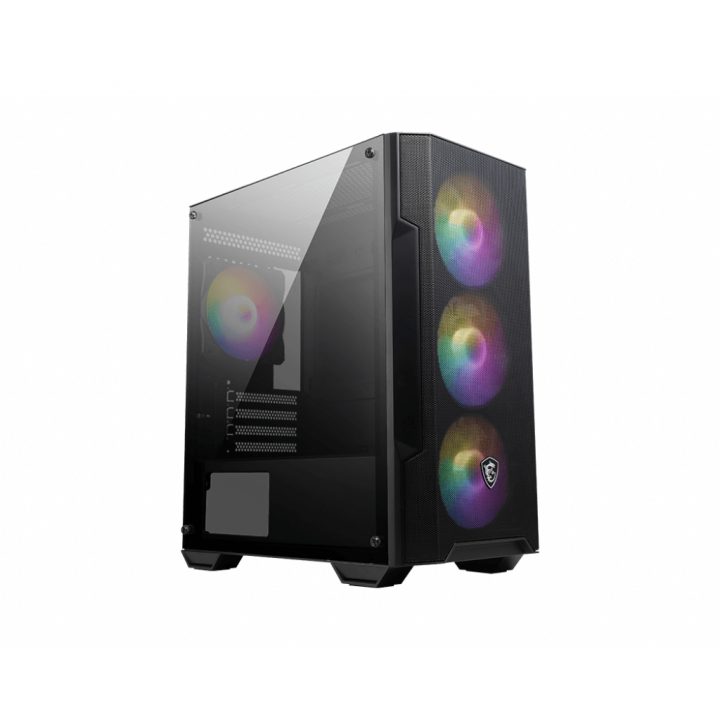 MSI MAG Forge M100A Micro Torre Preto, Transparente